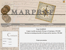 Tablet Screenshot of marprof.univ-paris1.fr