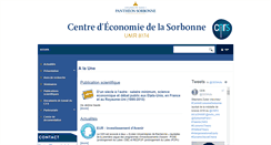 Desktop Screenshot of centredeconomiesorbonne.univ-paris1.fr