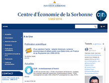 Tablet Screenshot of centredeconomiesorbonne.univ-paris1.fr