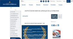 Desktop Screenshot of irjs.univ-paris1.fr