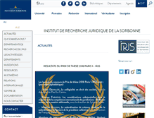 Tablet Screenshot of irjs.univ-paris1.fr