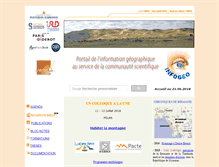 Tablet Screenshot of infogeo.univ-paris1.fr