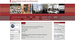 Desktop Screenshot of chs.univ-paris1.fr