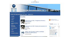 Desktop Screenshot of cesdoc.univ-paris1.fr