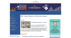 Desktop Screenshot of ihrf.univ-paris1.fr